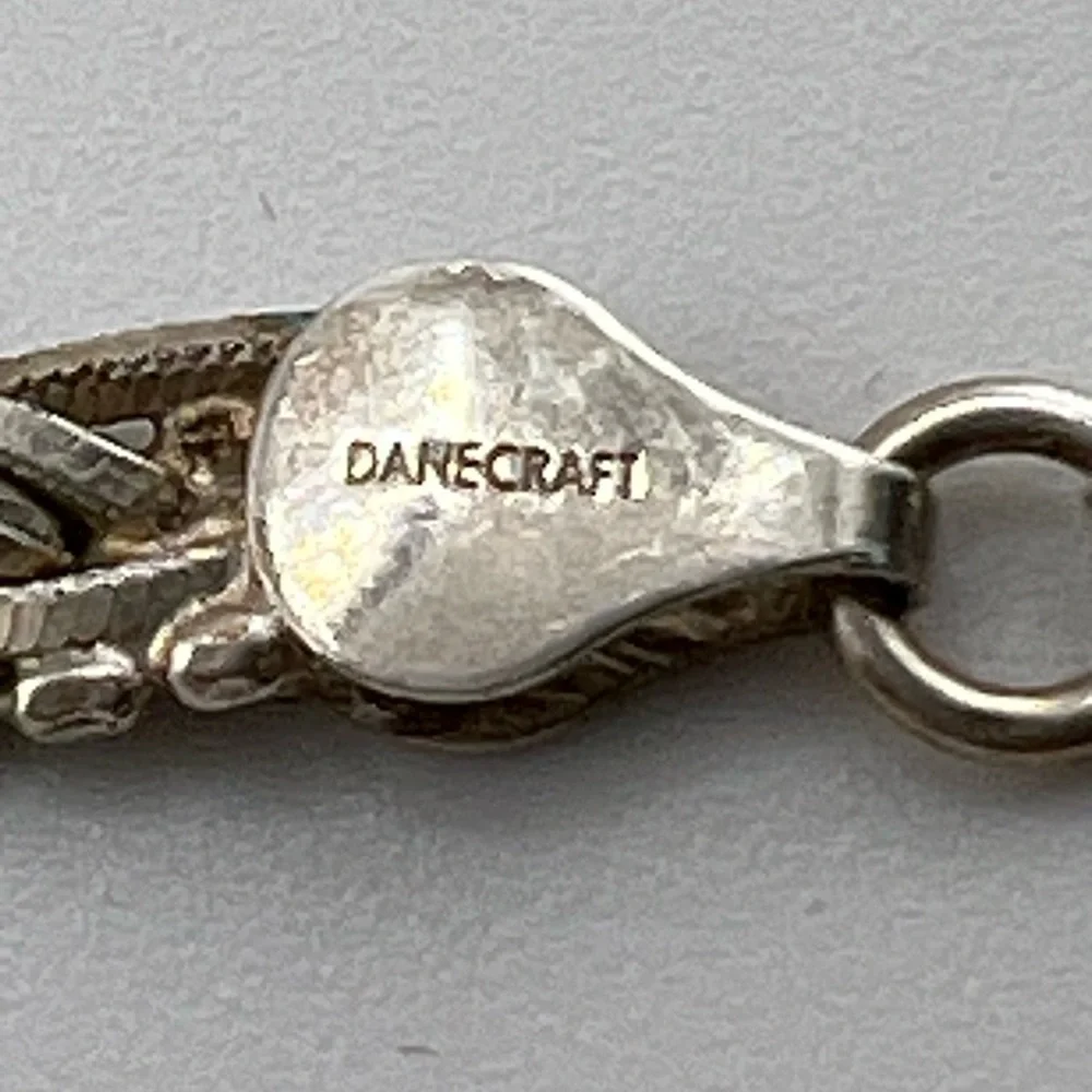 Danecraft Textured & Braided Silver Bracelet